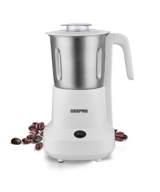 Geepas GCC6105 Food Processor | 450W | Overheat Protection | Stainless Steel Bowl & Cutting Blade| Pulse Control | Grinder for Spices, Coffee Beans, Nuts & Dried Fruits