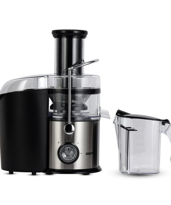 Geepas Digital Juice Extractor- GJE46023| 1.0 liter Jug| 2.0 Pomace Container| 800 W | 5 Speed Setting| Touch Control | Stainless Steel Housing| 2 Years Warranty
