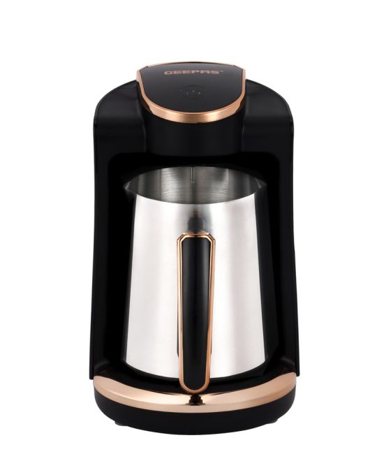Geepas GCM41517 Turkish Coffee Maker 250ml | 600W | Touch Control Coffee Machine | Sound and light alarm | Boil-dry and overheat protection | Heat-resistant plastic