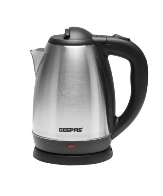 Geepas GK5454 Stainless Steel Electric Kettle | 1.8L Capacity| 1800W Power | Automatic Shut-Off| Boil-Dry Protection| Cool Touch Handle| Fast Boiling| 2 Year Warranty