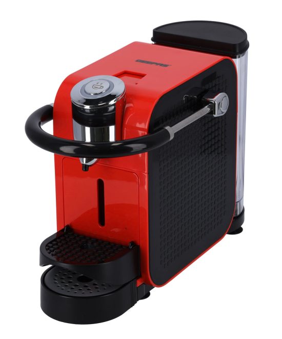 Geepas GCM41509 Capsule Coffee Machine | 1145W Powerful Motor | Nespresso Compatible | Fast Brewing System| One Touch Operation| Compact Design| Easy Cleaning & Durable