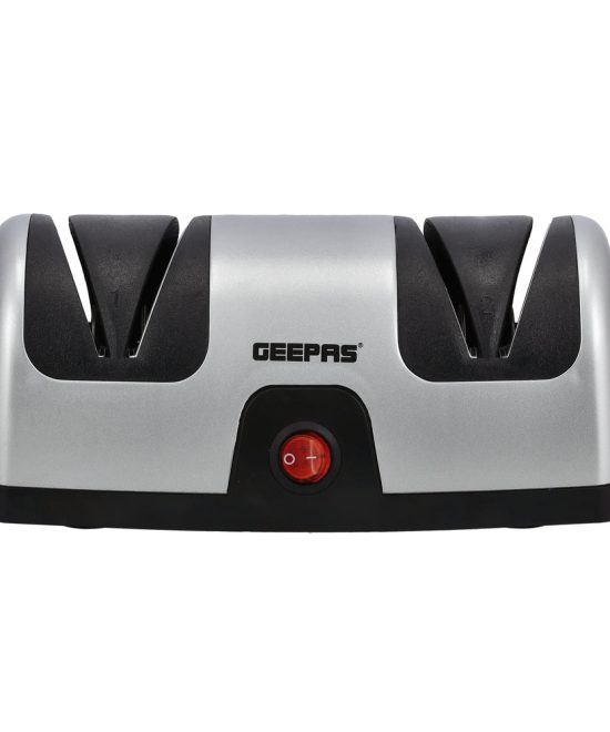 Geepas Electric Knife Sharpener GKS63044 | 2-Stage Precision Grinding & Honing | Diamond-Coated Wheels | Razor Sharp Finish | Compact & Easy to Use | 40W Power | Home Use