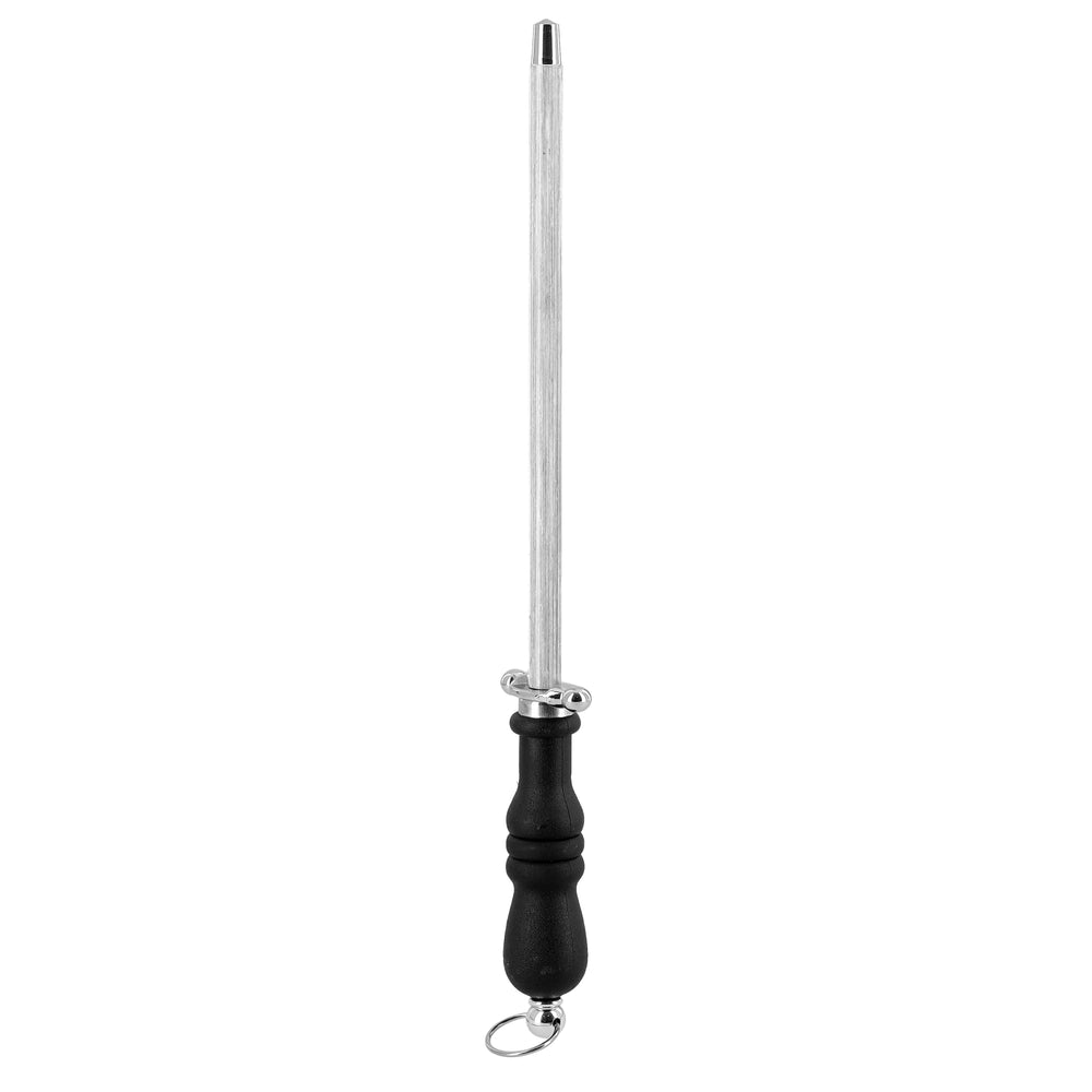 RoyalFord 9 Inch Knife Sharpening | Steel Rod | Durable Stainless Steel Knife Sharpener with Ergonomic Handle | Sharpening Stick for Kitchen Knives & Tools